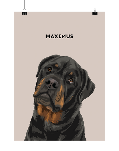 Custom Pet Portrait - One Pet