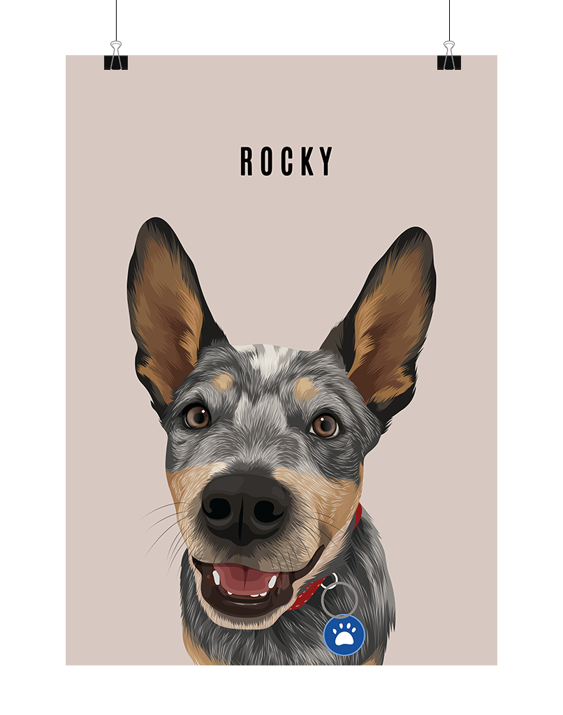 Custom Pet Portrait - One Pet