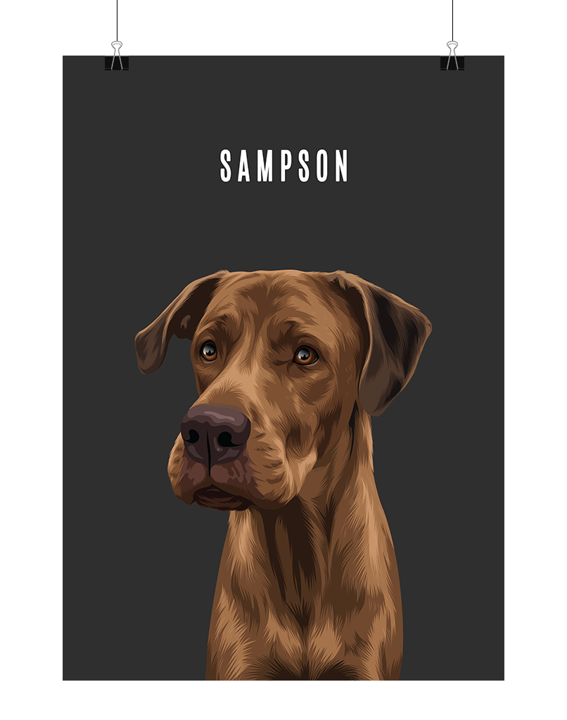 Custom Pet Portrait - One Pet