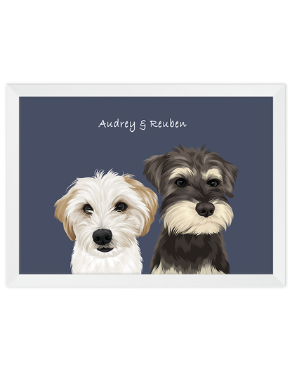 Custom Pet Portrait - Two Pet Portrait
