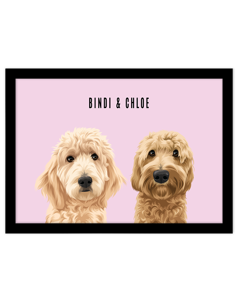 Custom Pet Portrait - Two Pet Portrait