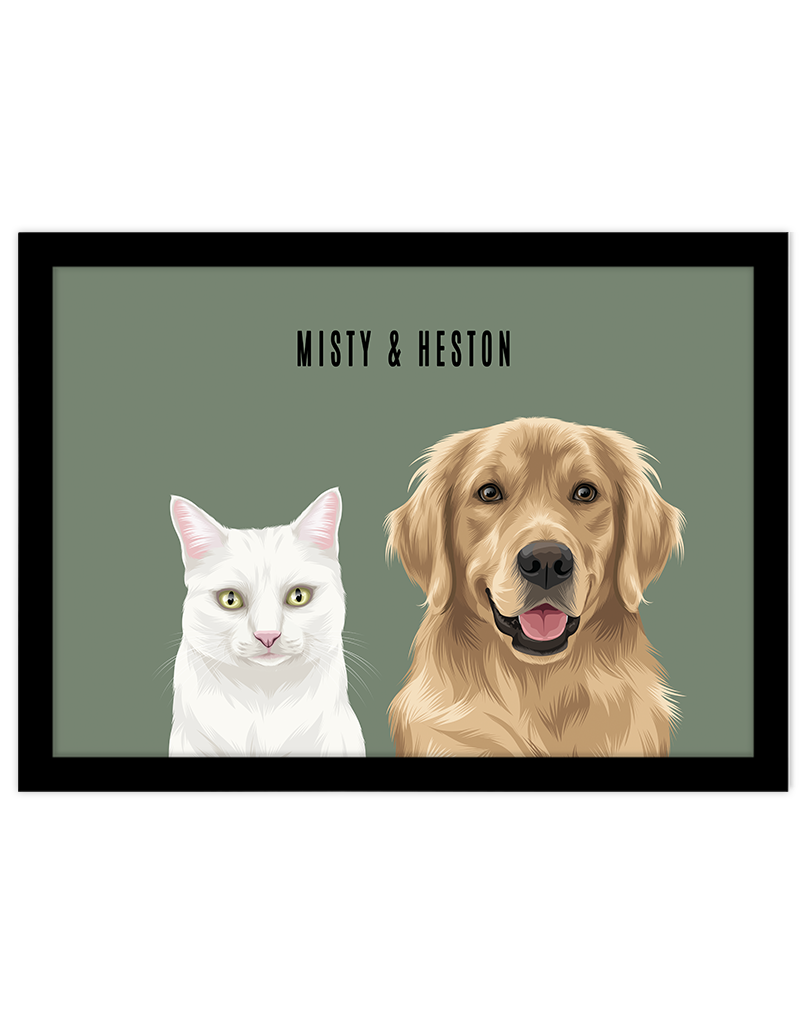 Custom Pet Portrait - Two Pet Portrait