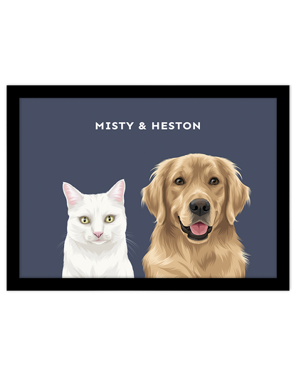 Custom Pet Portrait - Two Pet Portrait