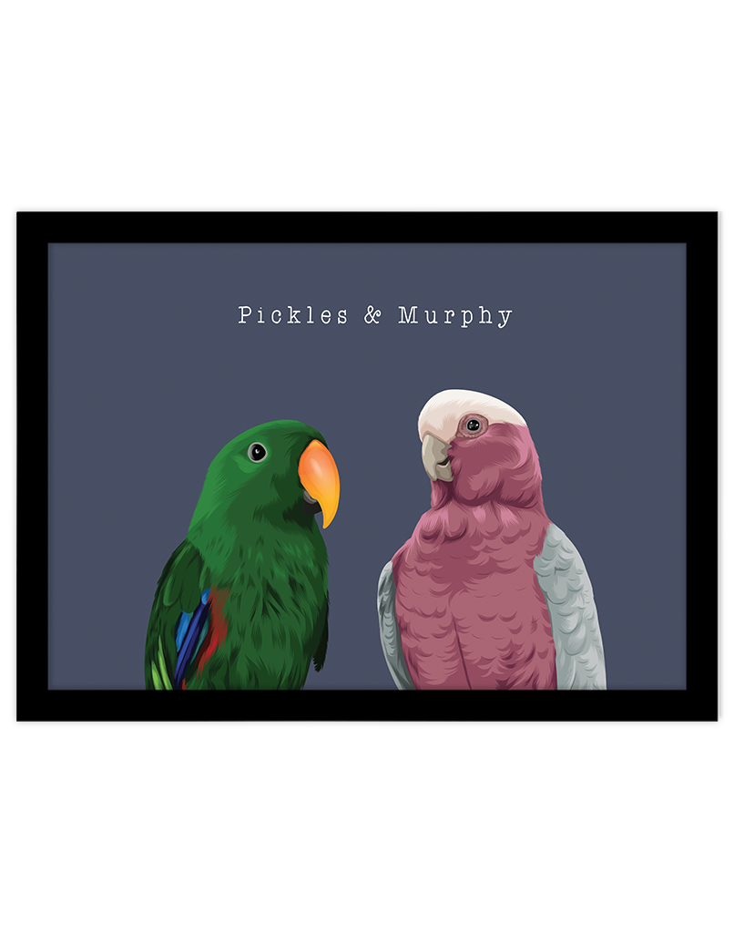 Custom Pet Portrait - Two Pet Portrait