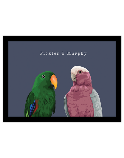 Custom Pet Portrait - Two Pet Portrait