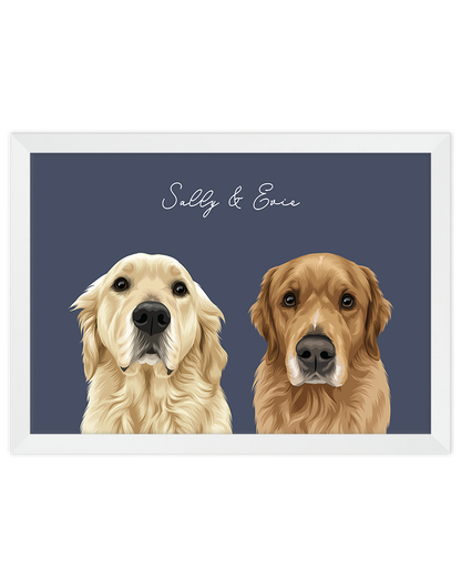 Custom Pet Portrait - Two Pet Portrait