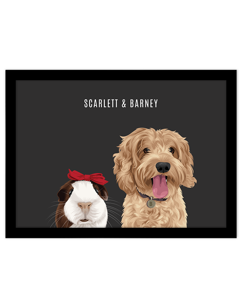 Custom Pet Portrait - Two Pet Portrait
