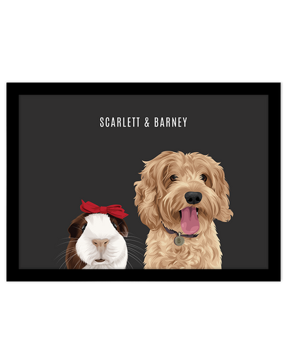 Custom Pet Portrait - Two Pet Portrait