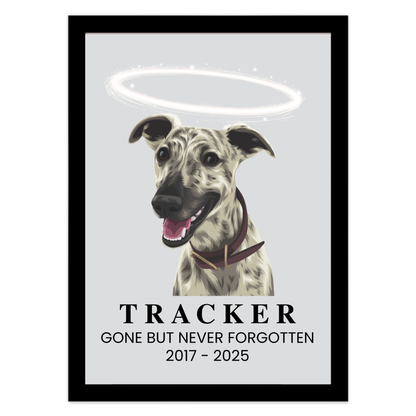 Custom Pet Memorial Portrait - One Pet