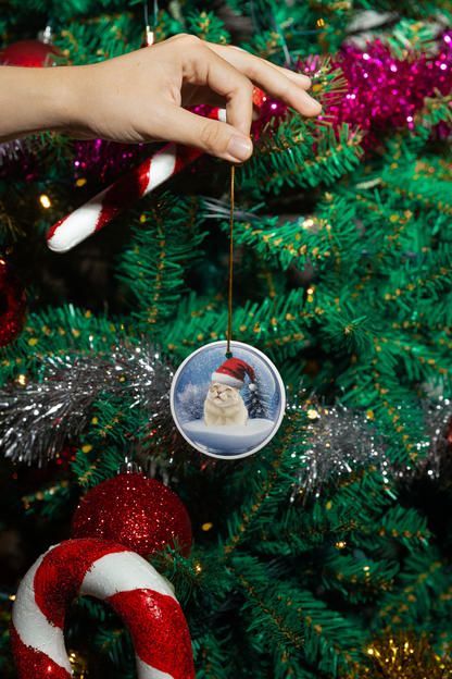 Custom Pet Portrait Ceramic Ornament