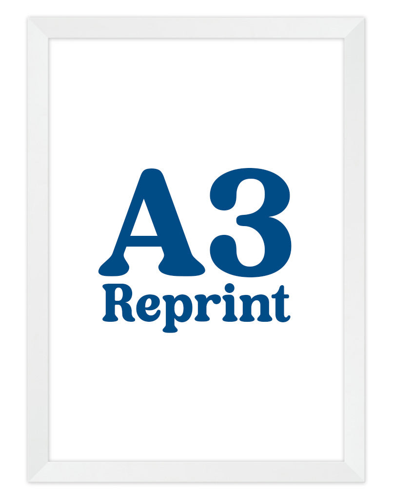 Reprint Service (Existing Artwork) - A3 - White Frame - Australia