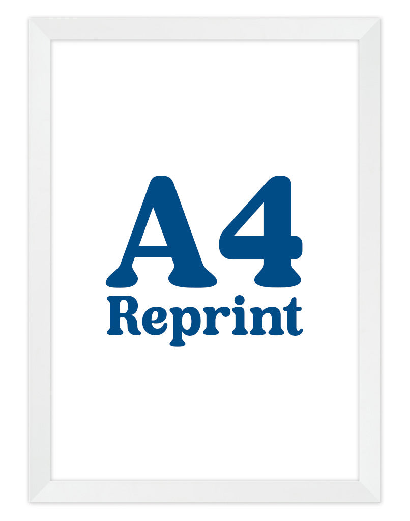 Reprint Service (Existing Artwork) - A4 - White Frame - Australia