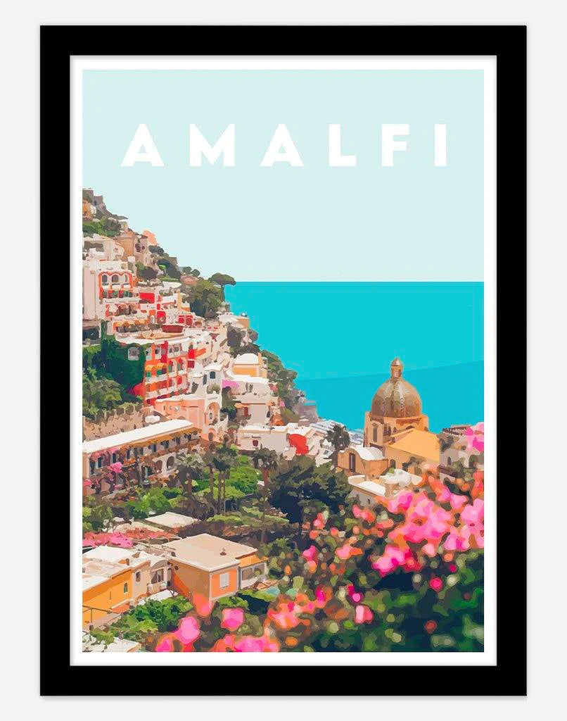 Australian Wall Art - Travel Posters Amalfi