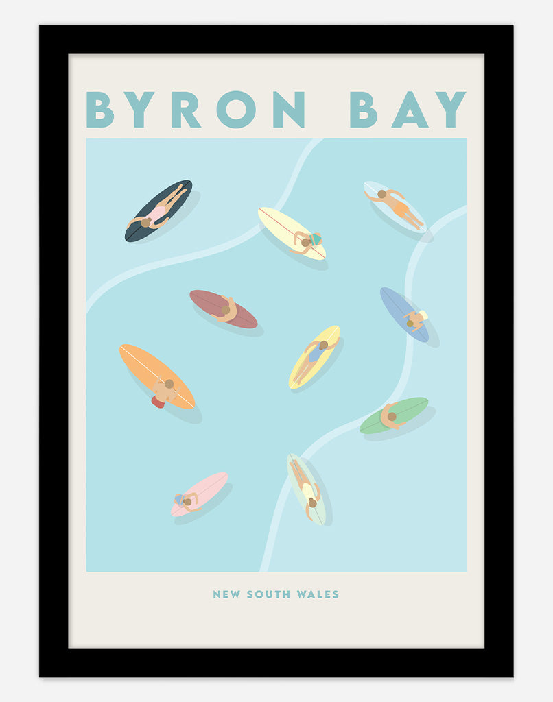 Byron Bay Surf Print - Surf Artwork Australia