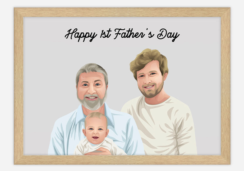 Personalised family portrait for a meaningful business gift