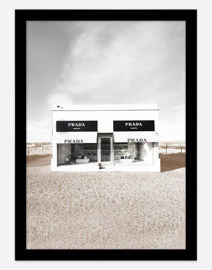 Marfa Prada | Photography - Wall Art - A4 - Black Frame - Australia