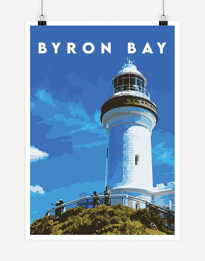 Byron Bay | Travel Poster - Wall Art - A4 - Unframed - Australia