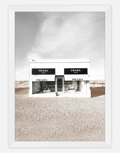 Marfa Prada | Photography - Wall Art - A4 - White Frame - Australia