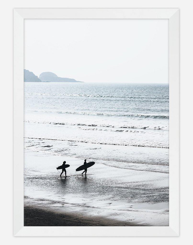 Surfs Up | Photography - Wall Art - A4 - White Frame - Australia