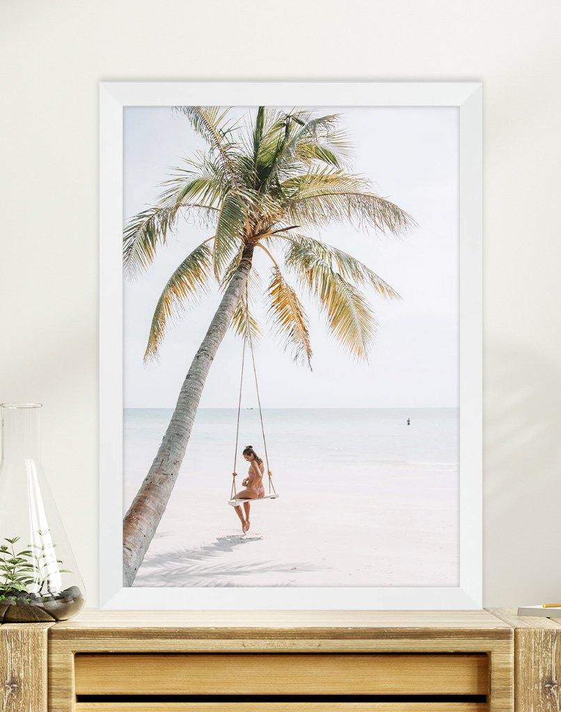 Beach Palm | Photography - Wall Art - A4 - Unframed - Australia