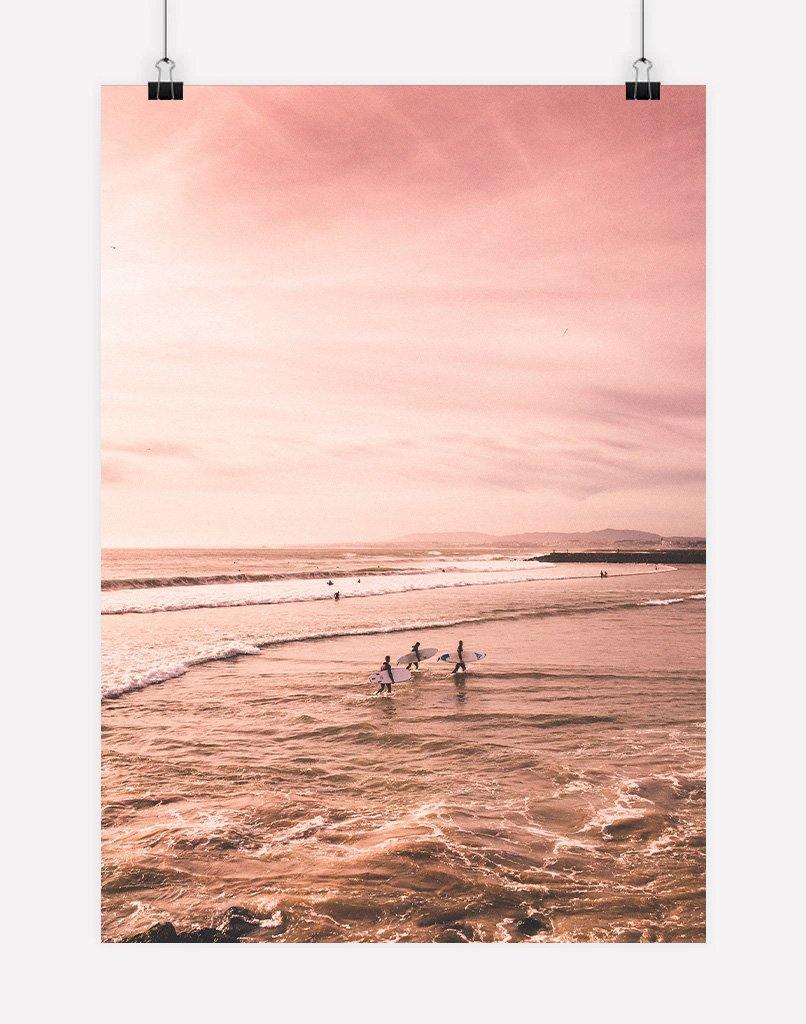 Surf Rosé | Photography - Wall Art - A4 - Unframed - Australia