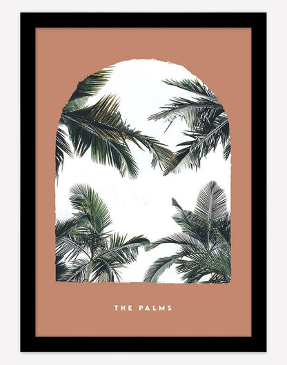 The Palms | Photography - Wall Art - A4 - Black Frame - Rust Australia