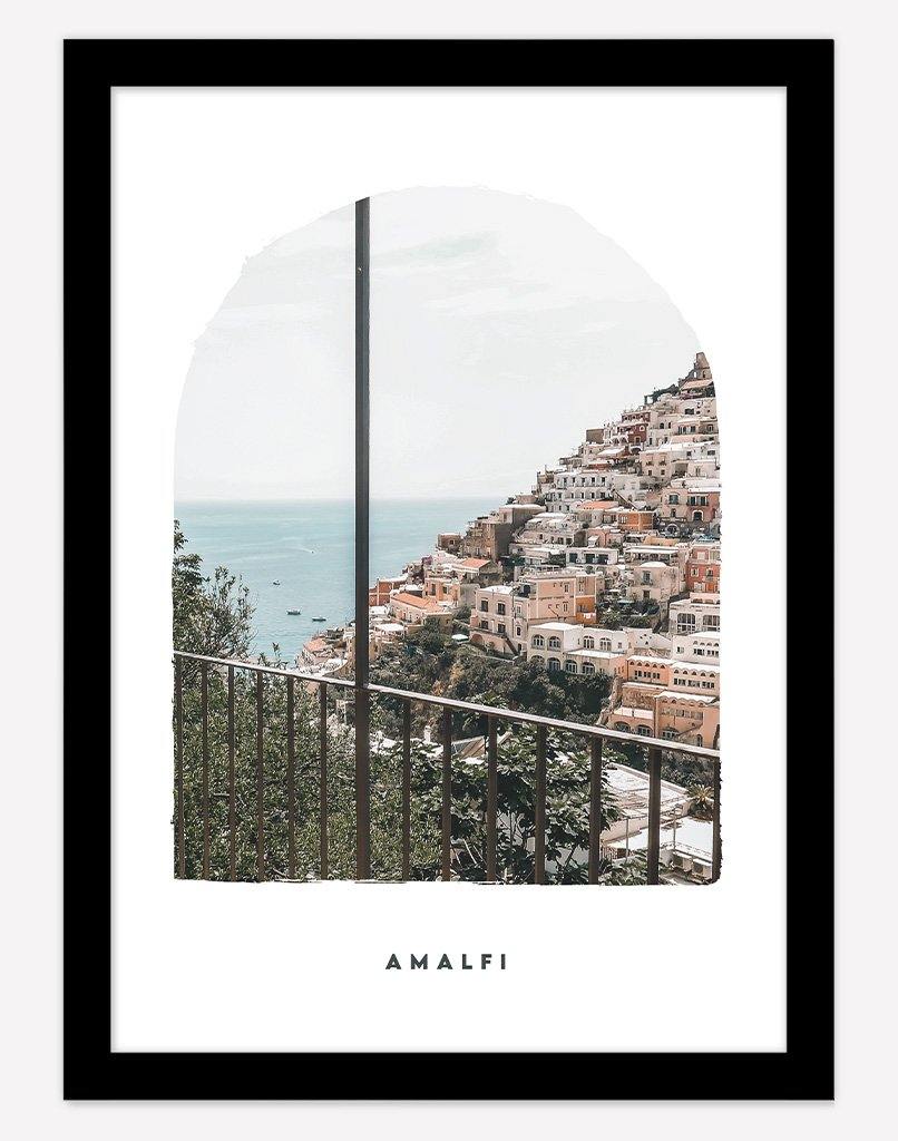 Amalfi II | Photography - Wall Art - A4 - Black Frame - White Australia