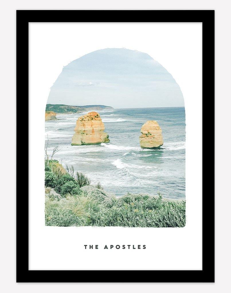 The Apostles | Photography - Wall Art - A4 - Black Frame - White Australia