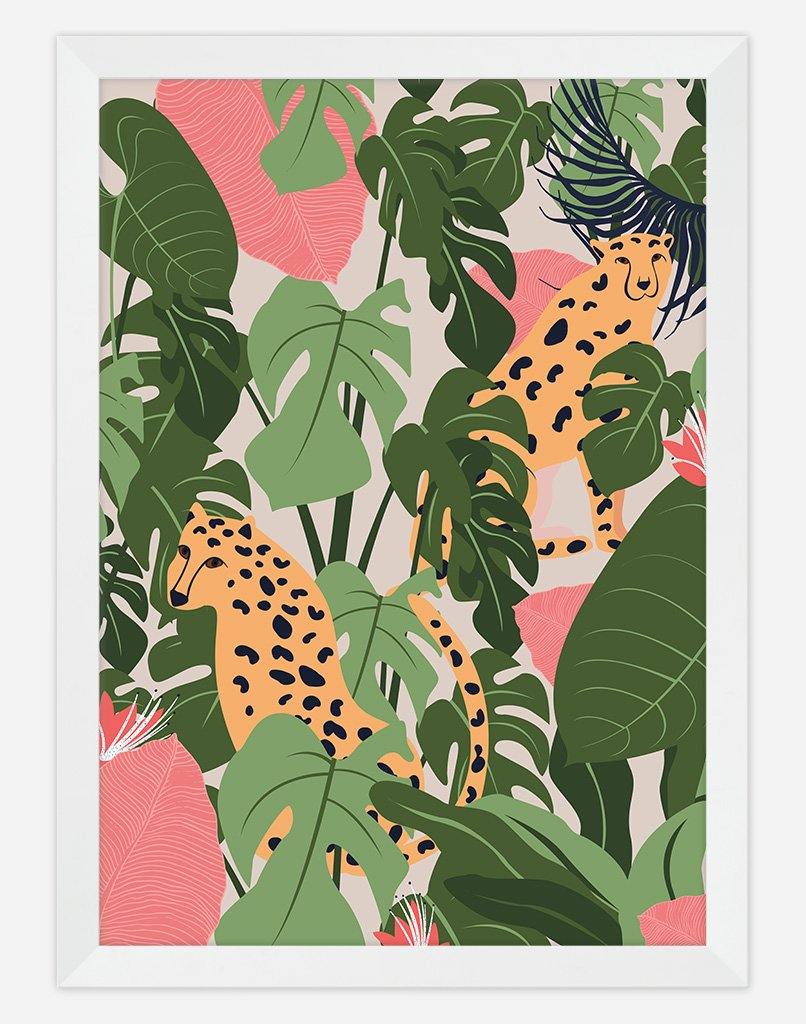 Ain't No Cheetah | Wall Art - A4 - White Frame - Blush Australia