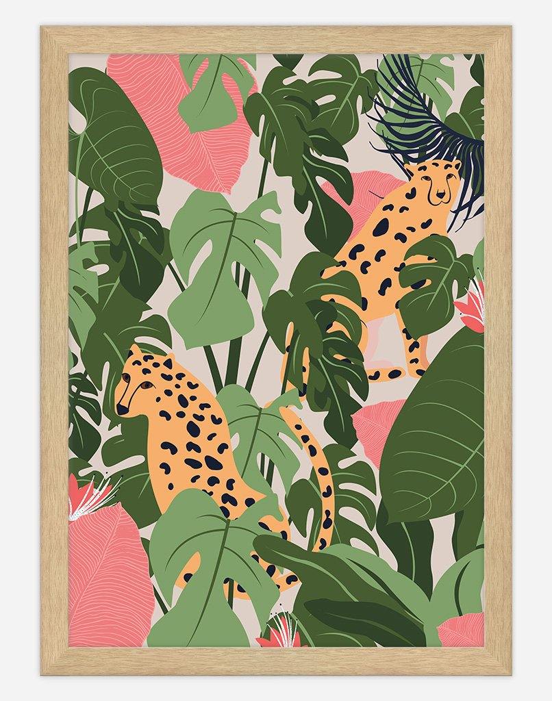 Ain't No Cheetah | Wall Art - A4 - Timber Frame - Blush Australia