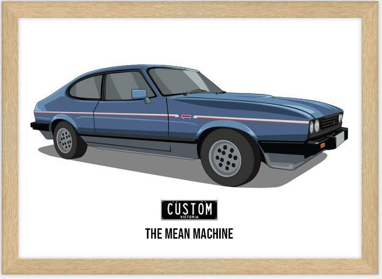 Custom car portrait created as a personalised corporate gift