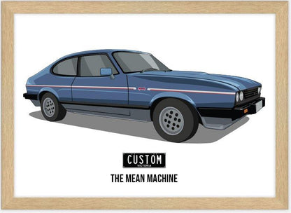 Custom car portrait created as a personalised corporate gift