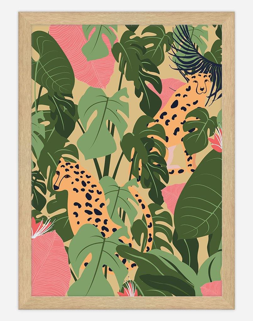 Ain't No Cheetah | Wall Art - A4 - Timber Frame - Golden Australia