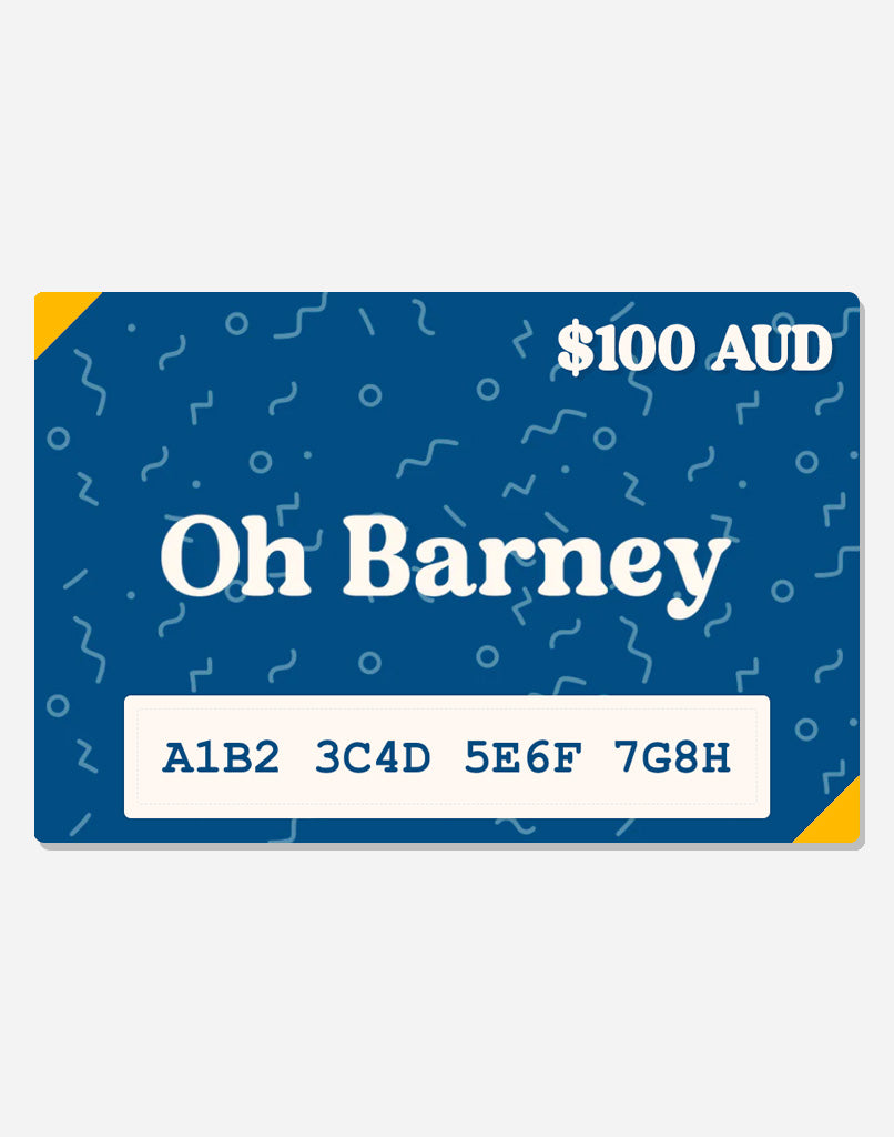 Standard Oh Barney Gift Voucher - $50.00 - - Australia