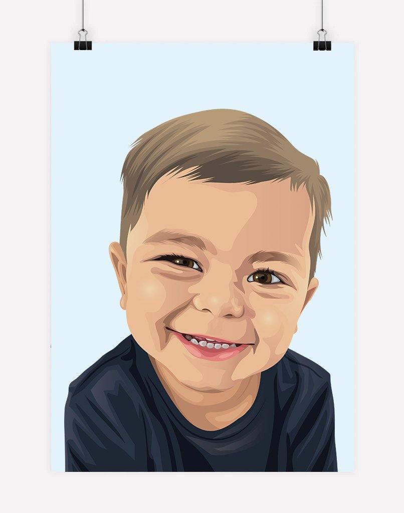 Custom Child Portrait - A3 - Unframed - One Australia