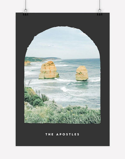 The Apostles | Photography - Wall Art - A4 - Unframed - Dark Grey Australia
