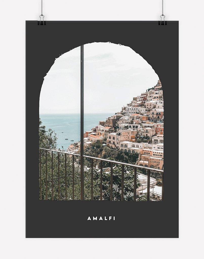 Amalfi II | Photography - Wall Art - A4 - Unframed - Dark Grey Australia