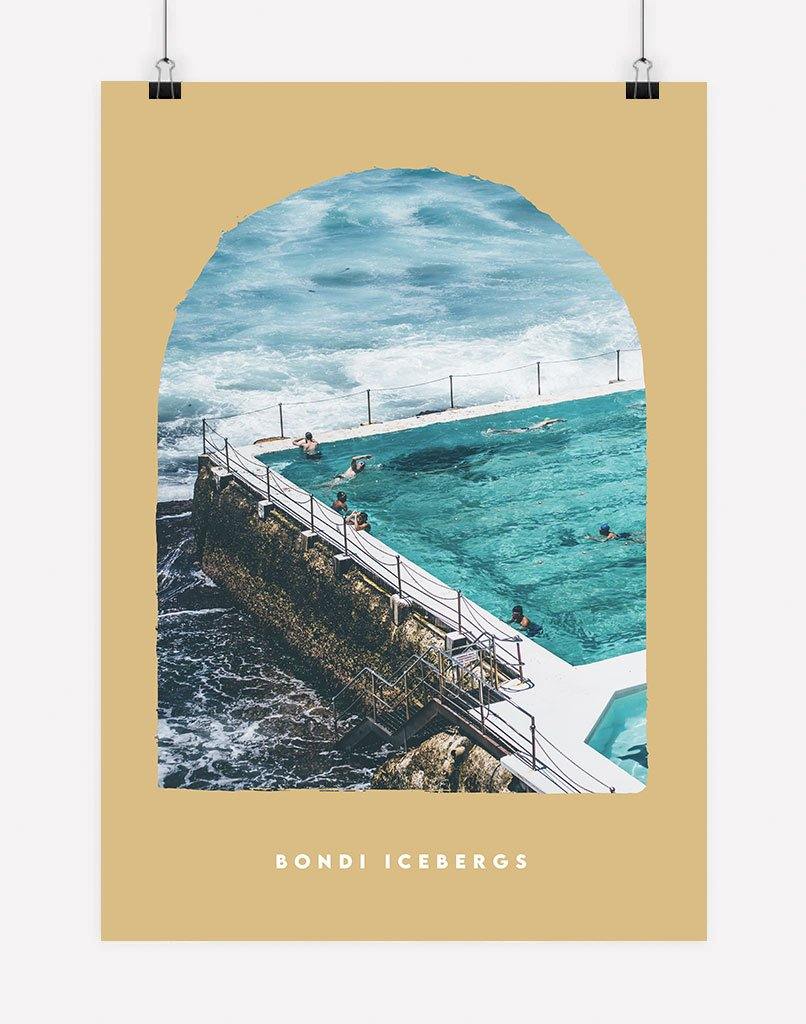 Bondi Icebergs | Photography - Wall Art - A4 - Unframed - Golden Australia