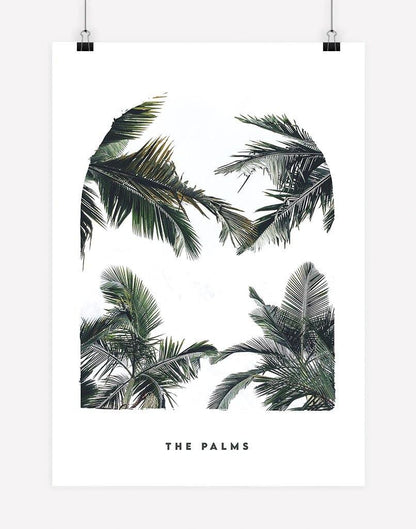 The Palms | Photography - Wall Art - A4 - Unframed - White Australia