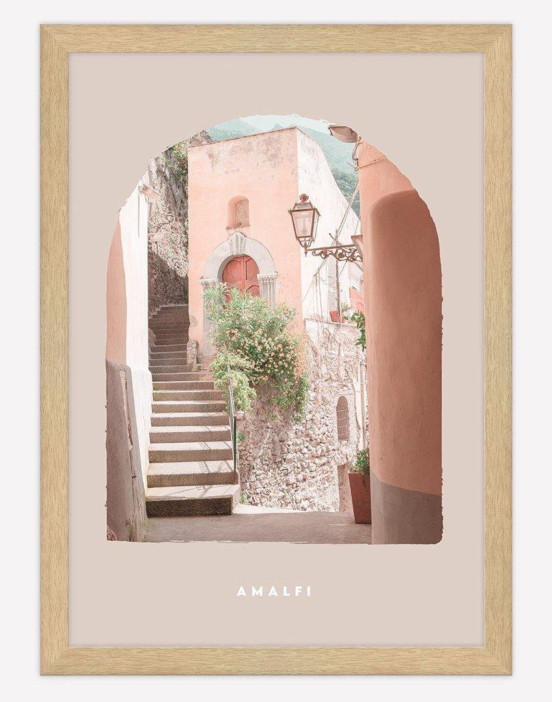 Amalfi | Photography - Wall Art - A4 - Timber Frame - Blush Australia
