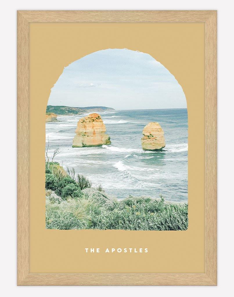 The Apostles | Photography - Wall Art - A4 - Timber Frame - Golden Australia