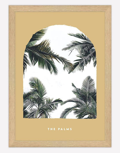 The Palms | Photography - Wall Art - A4 - Timber Frame - Golden Australia