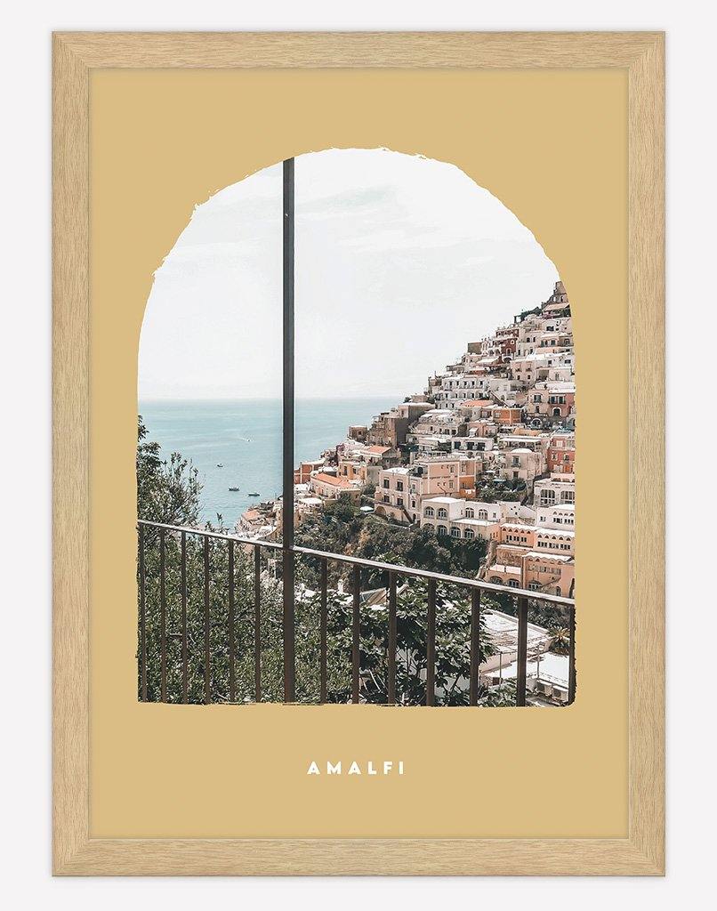 Amalfi II | Photography - Wall Art - A4 - Timber Frame - Golden Australia