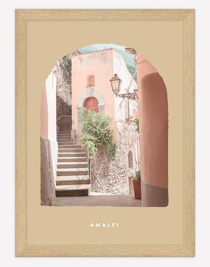 Amalfi | Photography - Wall Art - A4 - Timber Frame - Golden Australia