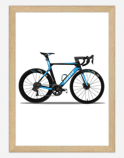 Custom Bike Portrait - A4 - Timber Frame - Portrait Australia