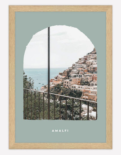 Amalfi II | Photography - Wall Art - A4 - Timber Frame - Sage Australia
