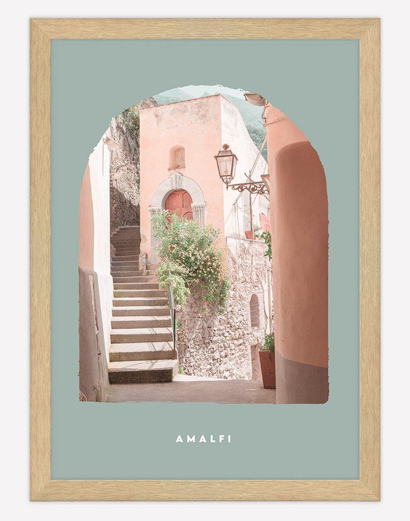 Amalfi | Photography - Wall Art - A4 - Timber Frame - Sage Australia
