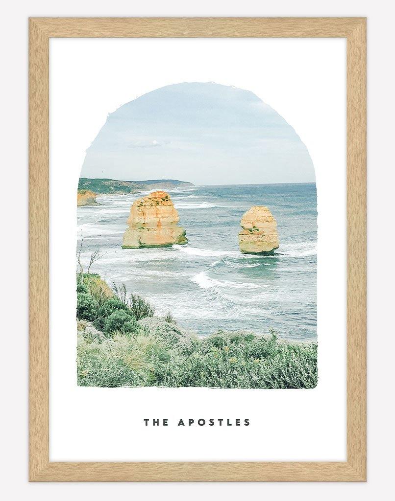 The Apostles | Photography - Wall Art - A4 - Timber Frame - White Australia
