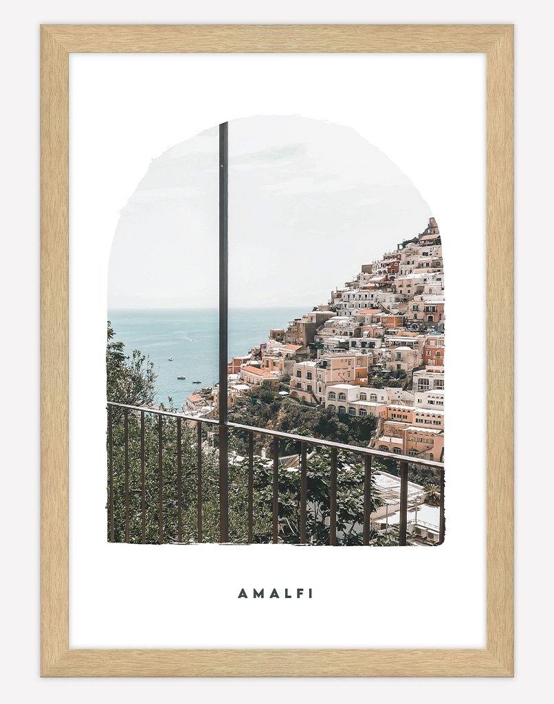Amalfi II | Photography - Wall Art - A4 - Timber Frame - White Australia