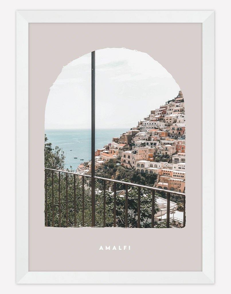 Amalfi II | Photography - Wall Art - A4 - White Frame - Blush Australia